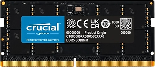 Crucial 32 GB 4800 MHz CL40 CT32G48C40S5 DDR5 Ram