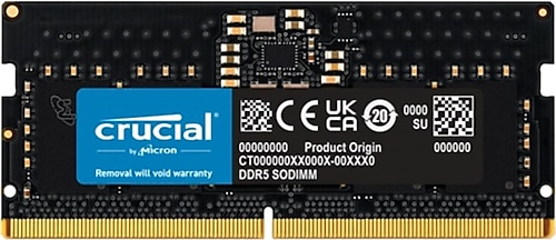 Crucial 8 GB 4800 MHz CL40 CT8G48C40S5 DDR5 Ram