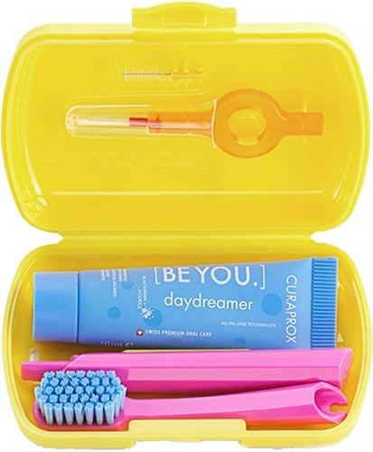 Curaprox 5460 Diş Macunu Diş Fırçası ve Arayüz Fırçası Travel Set