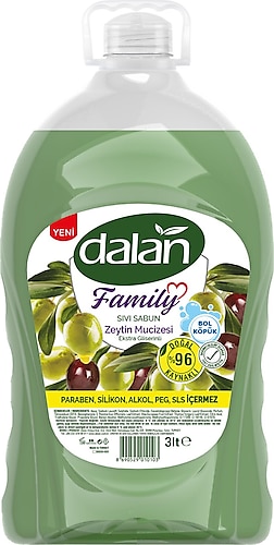Dalan Family Zeytin Mucizesi Sıvı Sabun 3 lt