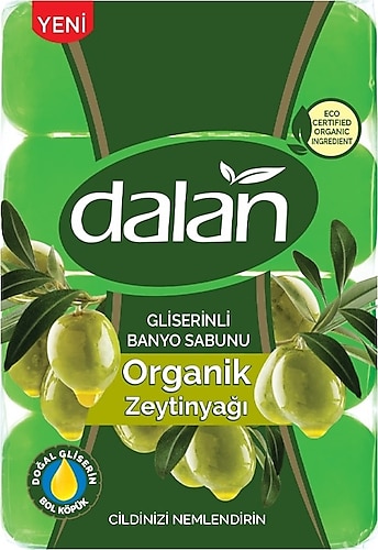 Dalan Gliserinli Organik Zeytinyağlı Banyo Sabunu 4x150 gr