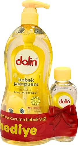 Dalin Bebek Şampuanı Klasik 700ML Pompalı + Bebek Yağı Hediye 100ML (Nem Koruma)