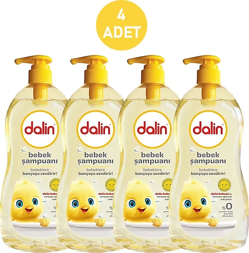 Dalin Bebek Şampuanı Pompalı 700 ml x 4