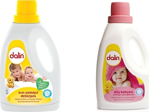 Dalin Bebek Sıvı Çamaşır Deterjanı 1500 ML - Çamaşır Yumuşatıcısı Düş Bahçesi 1500 ML