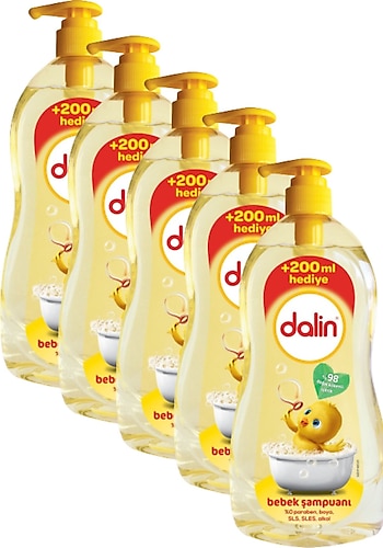 Dalin Şampuan 5 Adet 900 ml 700+200 ml