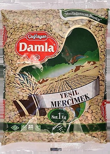 Damla Yeşil Mercimek 1 kg