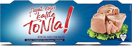 Dardanel Tonla Ayçiçek Yağlı Ton Balığı 3x75 gr