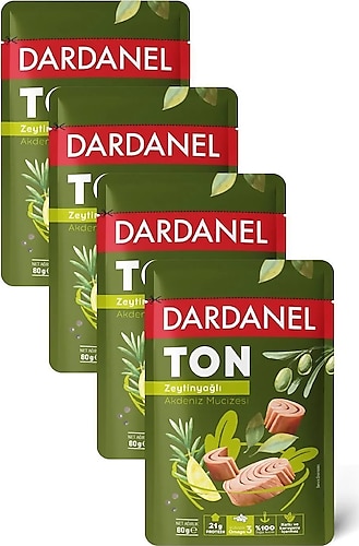 Dardanel Zeytinyağlı Poşet Ton Balığı 80 gr 4'lü