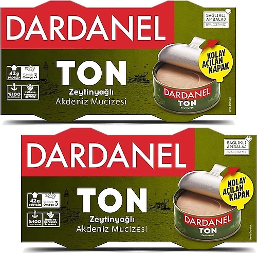 Dardanel Zeytinyağlı Ton Balığı 2x140 gr 2'li