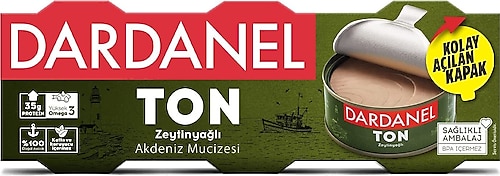 Dardanel Zeytinyağlı Ton Balığı 3x75 gr