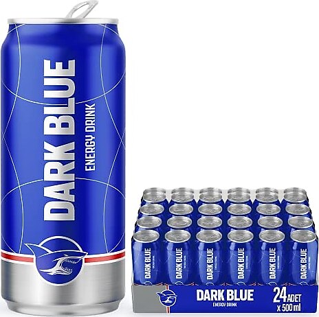 Dark Blue Enerji İçeceği, 500 ml (24'lü Paket, 24 adet x 500 ml)
