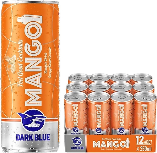 Dark Blue Mangolu Enerji İçeceği 12x250 ml