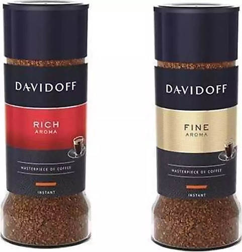 Davidoff Rich Aroma 100gr + Davidoff Fine Aroma 100 gr 2li Paket