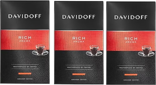 Davidoff Rich Aroma 250 gr 3'lü Paket Filtre Kahve