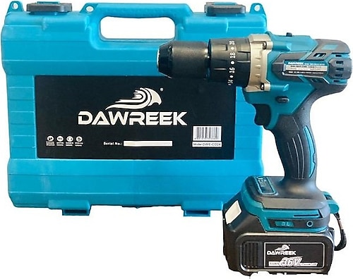Dawreek 36v 5.0ah Çelik Mandrenli Darbeli Şarjlı Matkap