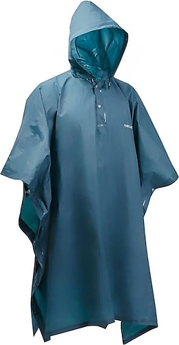 Decathlon Lacivert Yağmurluk Panço Su Geçirmez Rüzgardan Korur 126 Cm 156 Cm Small 157 Cm 190 Cm Large