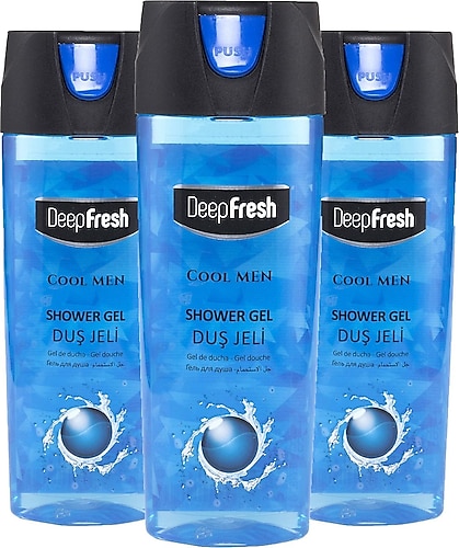 Deep Fresh Cool Men 500 ml 3 Adet Duş Jeli