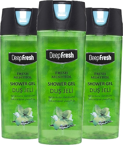 Deep Fresh Mentol 500 ml 3 Adet Duş Jeli