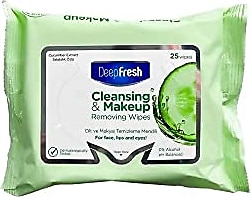 Deep Fresh Salatalık Özlü Makyaj Temizleme Mendili 25'li