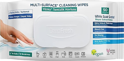 Deep Fresh Yüzey Temizlik Havlusu 50 Yaprak