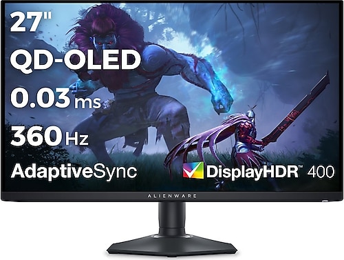 Dell Alienware AW2725DF 27" 0.03 ms OLED 2K Pivot 360 Hz Oyuncu Monitörü