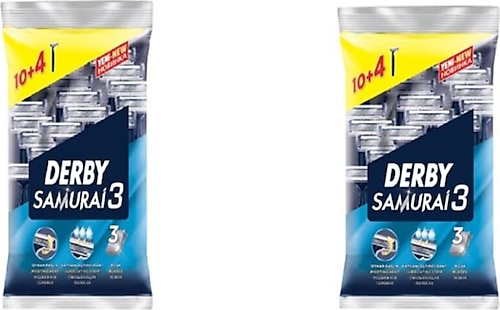 Derby Samurai 3 Bıçaklı 10+4 2 Adet Tıraş Bıçağı