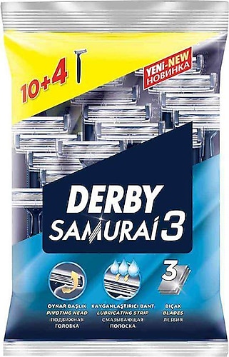 Derby Samurai 3 Bıçaklı 10+4 Tıraş Bıçağı