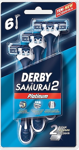Derby Samurai Platinum 2 Bıçaklı 6'lı Tıraş Bıçağı