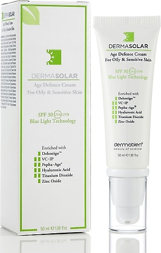 Dermabien Dermasolar Age Defence Yağlı ve Hassas Ciltler 30 Faktör Güneş Kremi 50 ml