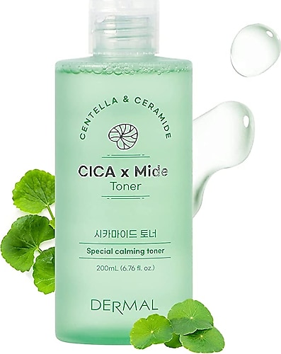 Dermal Cica X Mide Toner Centella Asiatica ve Seramid Özlü Sakinleştirici Tonik 200 ml