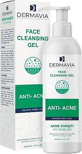 Dermavia Akne Karşıtı Yüz Yıkama Jeli 200 ml
