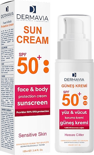 Dermavia Hassas Ciltler için 50 Faktör Güneş Kremi 100 ml