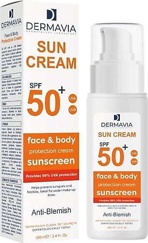 Dermavia Leke Karşıtı 50 Faktör Güneş Kremi 100 ml
