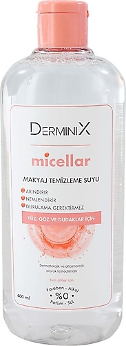 Derminix Micellar Kusursuz Makyaj Temizleme Suyu 400 ml