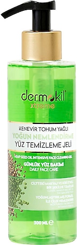 Dermokil Kenevir Tohumu Yağlı Yoğun Nemlendirme 300 ml Yüz Temizleme Jeli