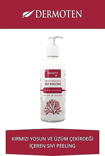 Dermoten Kırmızı Yosun Özlü Sıvı Peeling - 150 ml