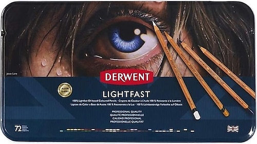 Derwent Lightfast Metal Kutu 72'li Kuru Boya Kalem Seti