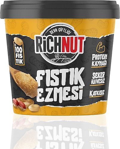 Deva Çiftliği Şekersiz Doğal Fıstık Ezmesi 1 kg