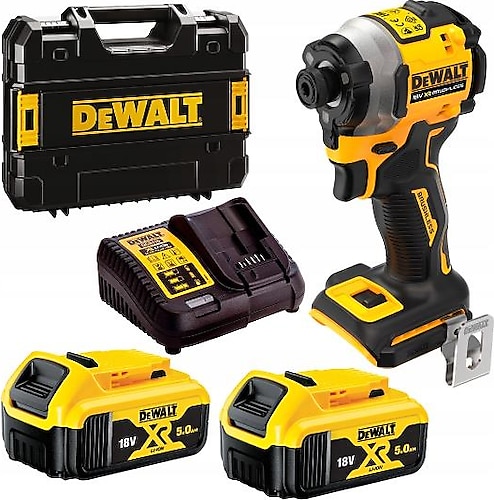 Dewalt DCF850P2T 18 V 5 Ah Çift Akülü Darbeli Vidalama Makinesi