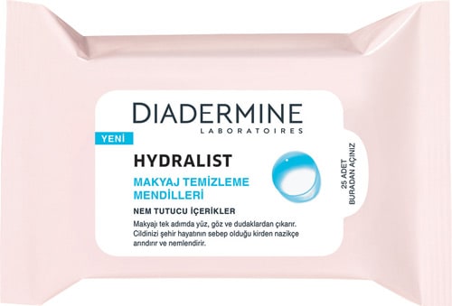 Diadermine Hydralist 25'li Makyaj Temizleme Mendili