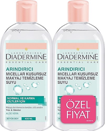 Diadermine Micellar Arındırıcı Kusursuz Temizleme Suyu 400 ml 2 Adet