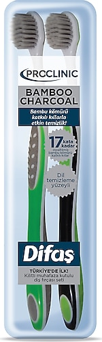 Difaş Proclinic Bamboo Charcoal 1+1 Diş Fırçası
