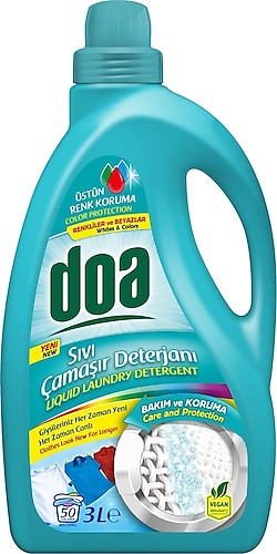 Doa Renkliler ve Beyazlar Sıvı Deterjan 3 lt