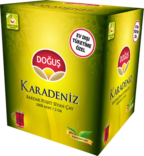 Doğuş Karadeniz Bergamot Aromalı EDT 2 gr 1000'li Bardak Poşet Çay