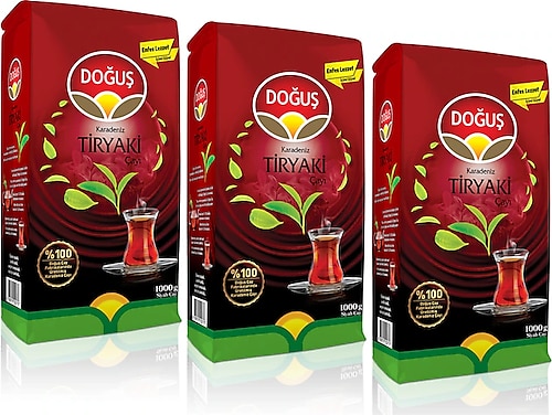Doğuş Karadeniz Tiryaki 1 kg 3'lü Çay