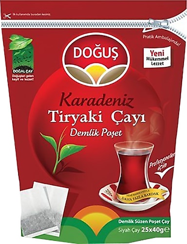 Doğuş Karadeniz Tiryaki 40 gr 25'li Demlik Poşet Çay