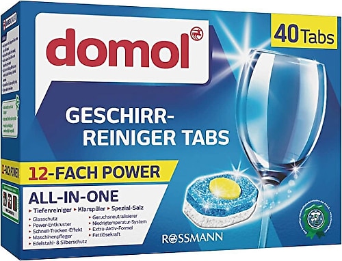 Domol 12 Fonksiyon 3in1 Bulaşık Makinesi Tableti 40'lı
