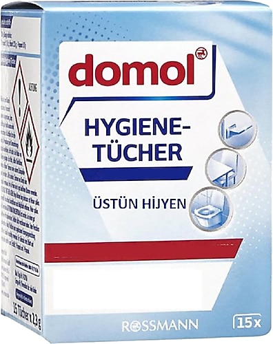 Domol 15'li Hijyen Sağlayıcı Islak Temizlik Bezi