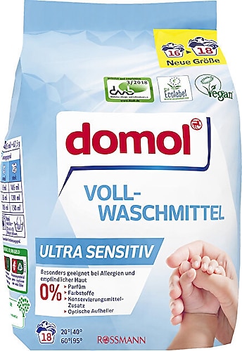 Domol Ultra Hassas Bebek Toz Çamaşır Deterjanı 1215 gr