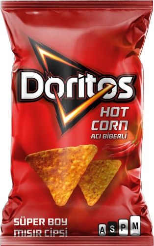 Doritos Hot Corn Acı Biber Çeşnili Süper Boy Cips 113 gr